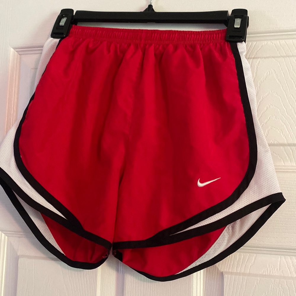 Red Nike drifit shorts